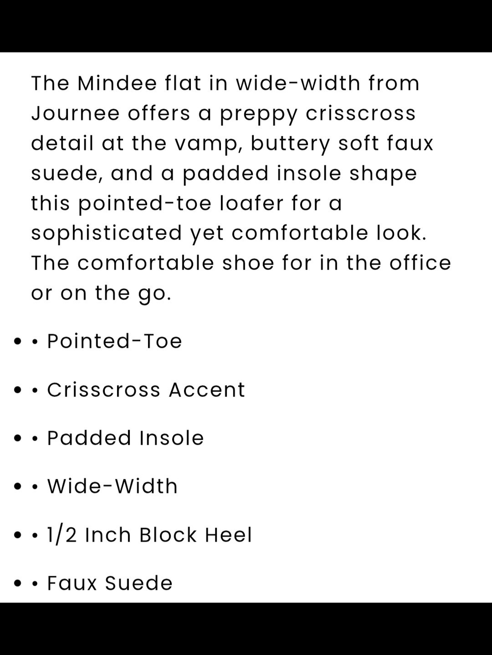 Journee Collection Mindee Taupe Braided Pointed-Toe Suede Flats Sz 7.5 New - Picture 8 of 8